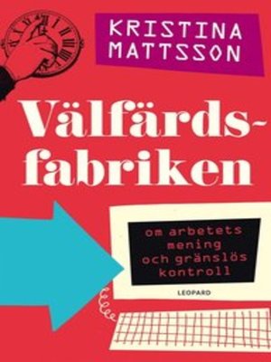 cover image of Välfärdsfabriken
